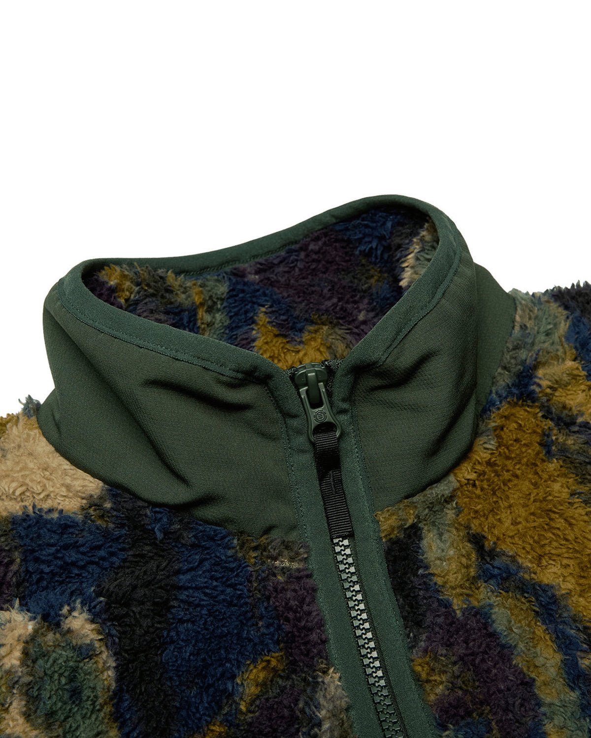 Vestes Element Classic Sherpa (Csn8) Bark Camo, Gros plan sur le col et le zip