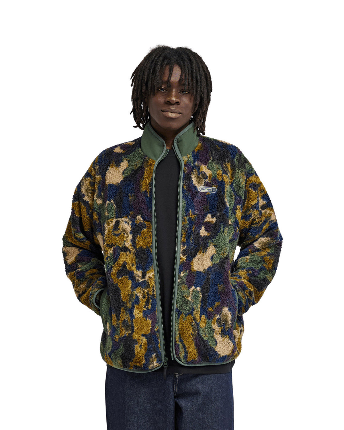 Vestes Element Classic Sherpa (Csn8) Bark Camo, vue portée de face