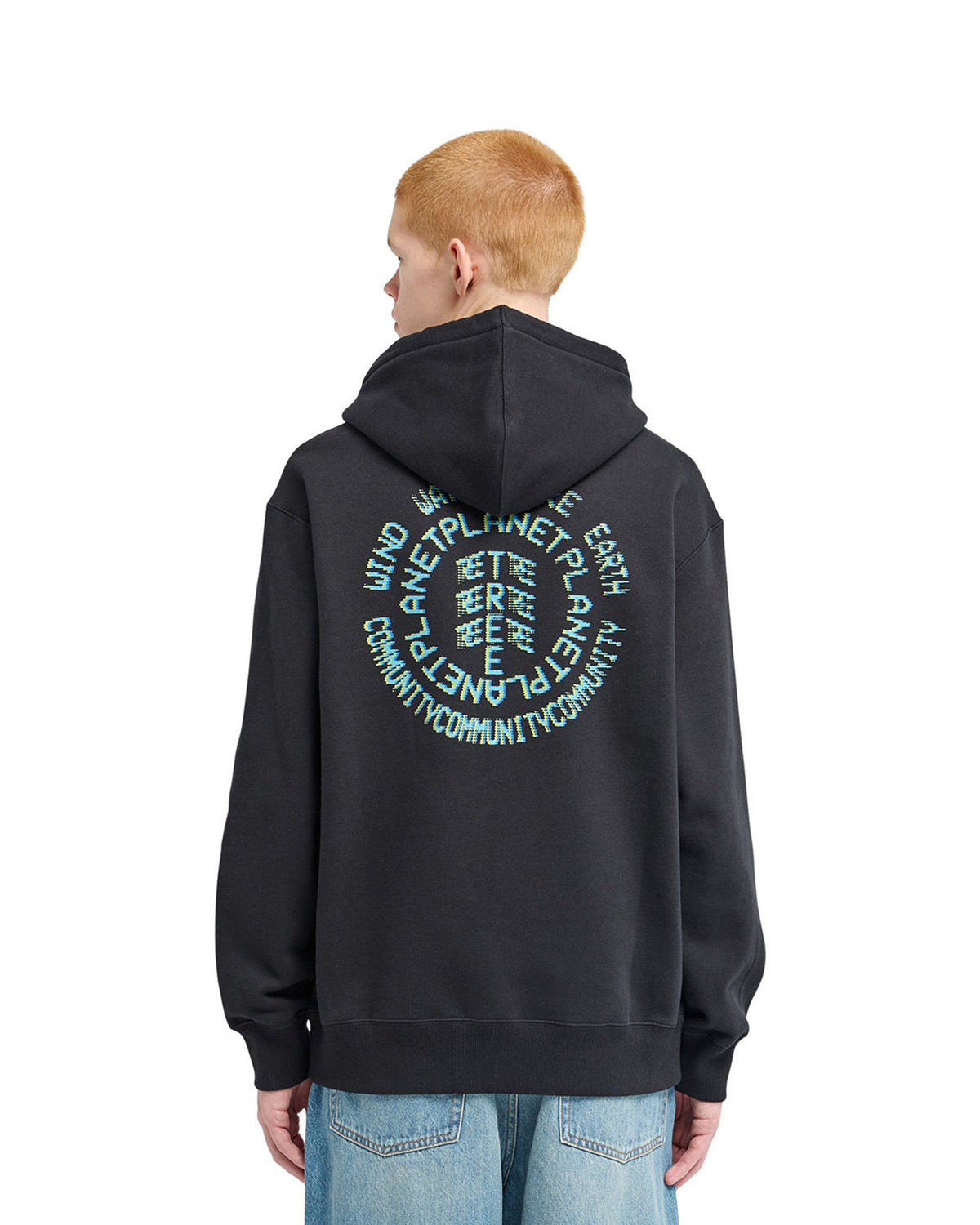 Sweatshirts Element Digit (Fbk) Flint Black, vue porté de dos