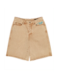 Shorts Element Eaxe Big 5 Denim Wk Beige Tint Wash, vue de dos a plat