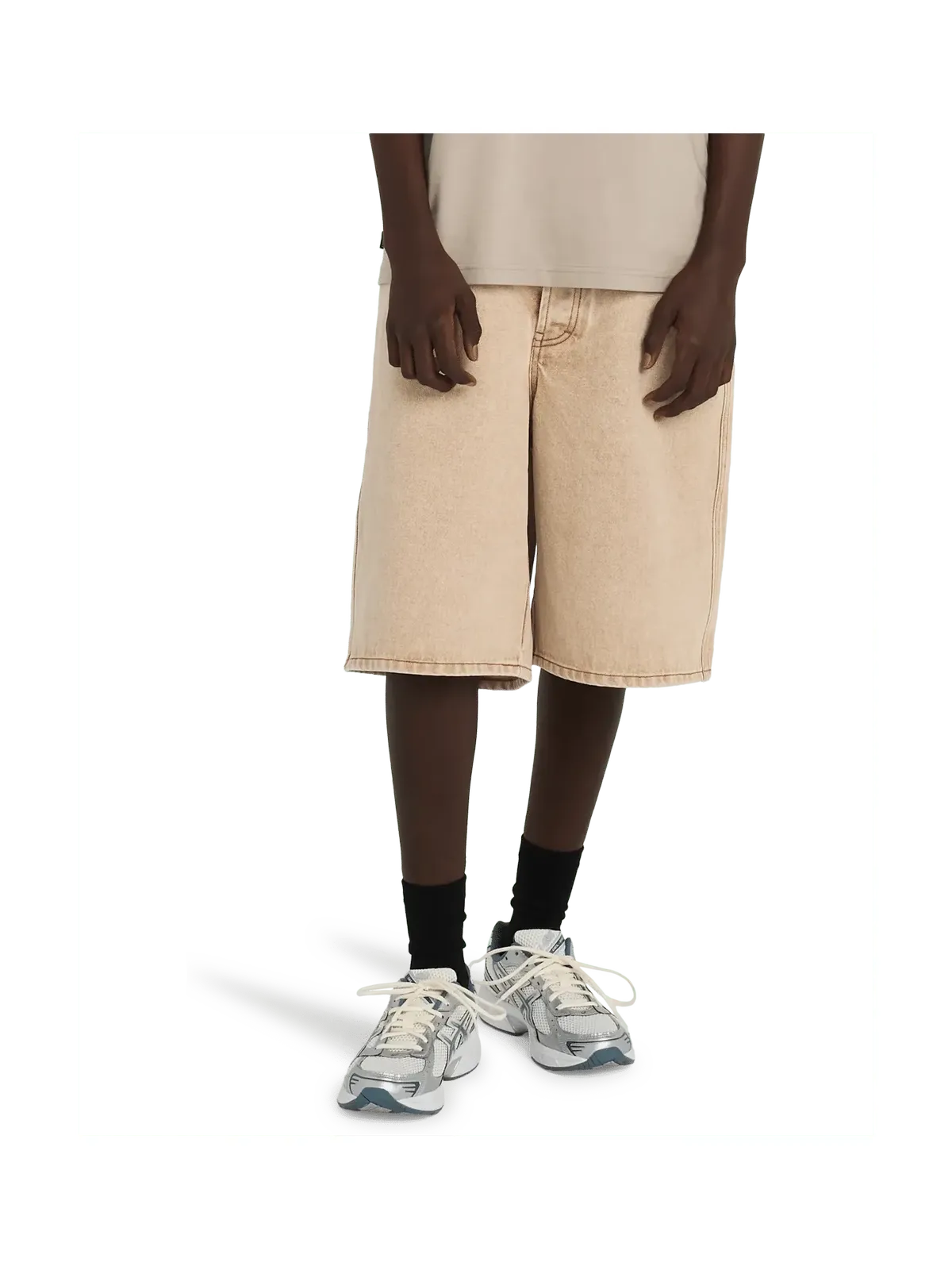 Shorts Element Eaxe Big 5 Denim Wk Beige Tint Wash, vue portée de face