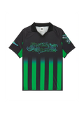 Polos Element Eaxe Soccer Ss Flint Black, vue de face a plat