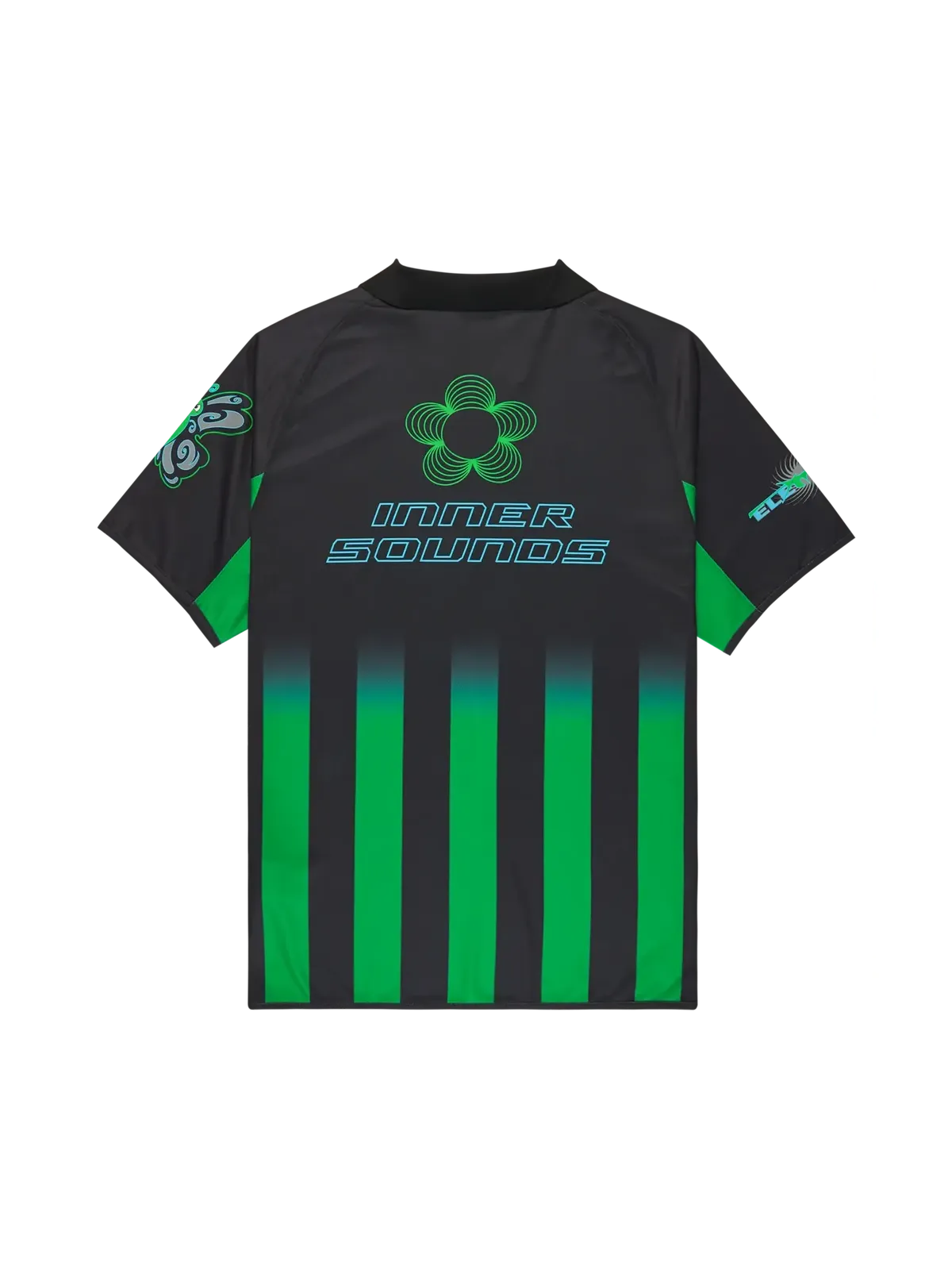 Polos Element Eaxe Soccer Ss Flint Black, vue arrière a plat