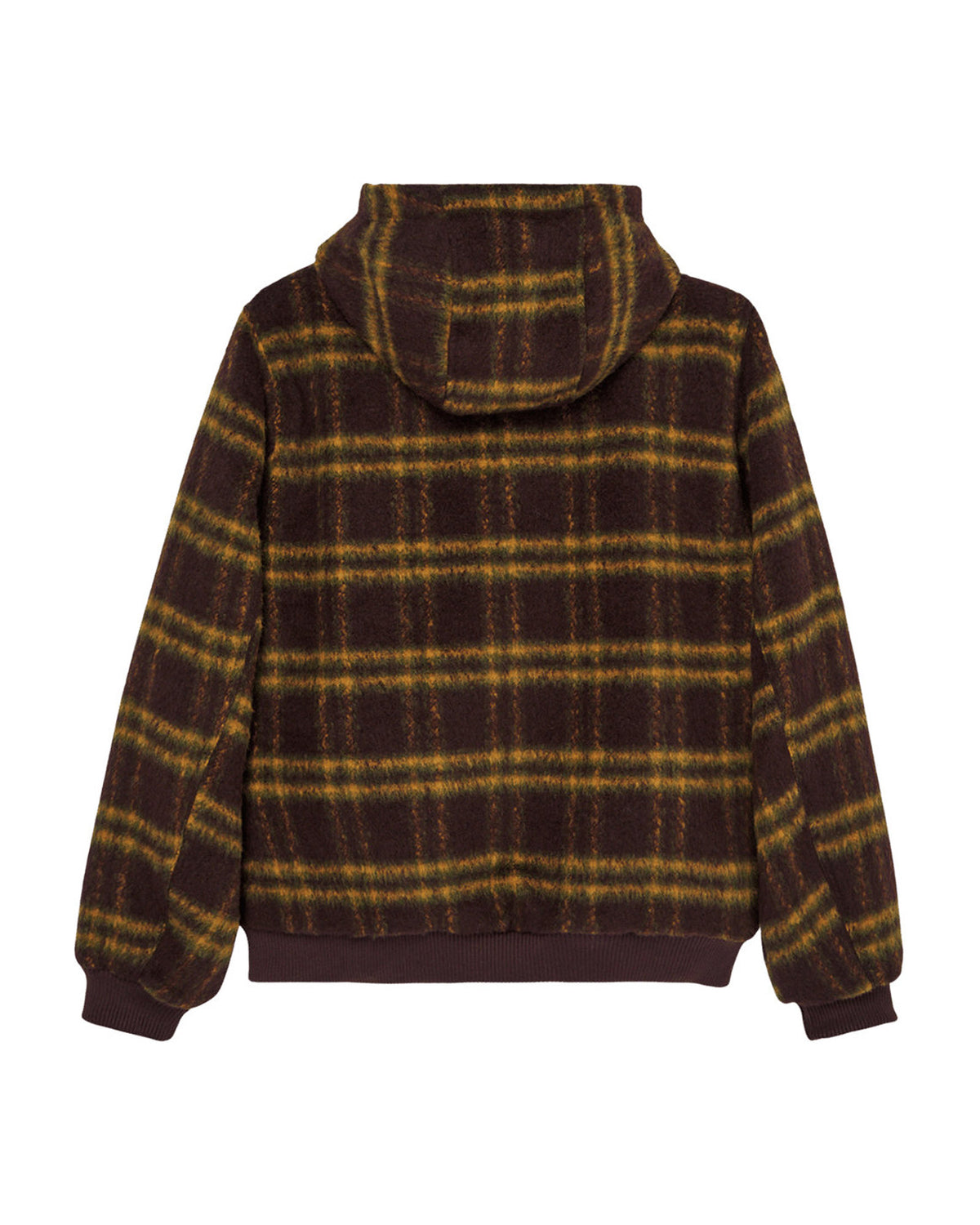 Vestes Element Fuzzcksdulcey (Czg1) Brushed Plaid Mole, vue de dos