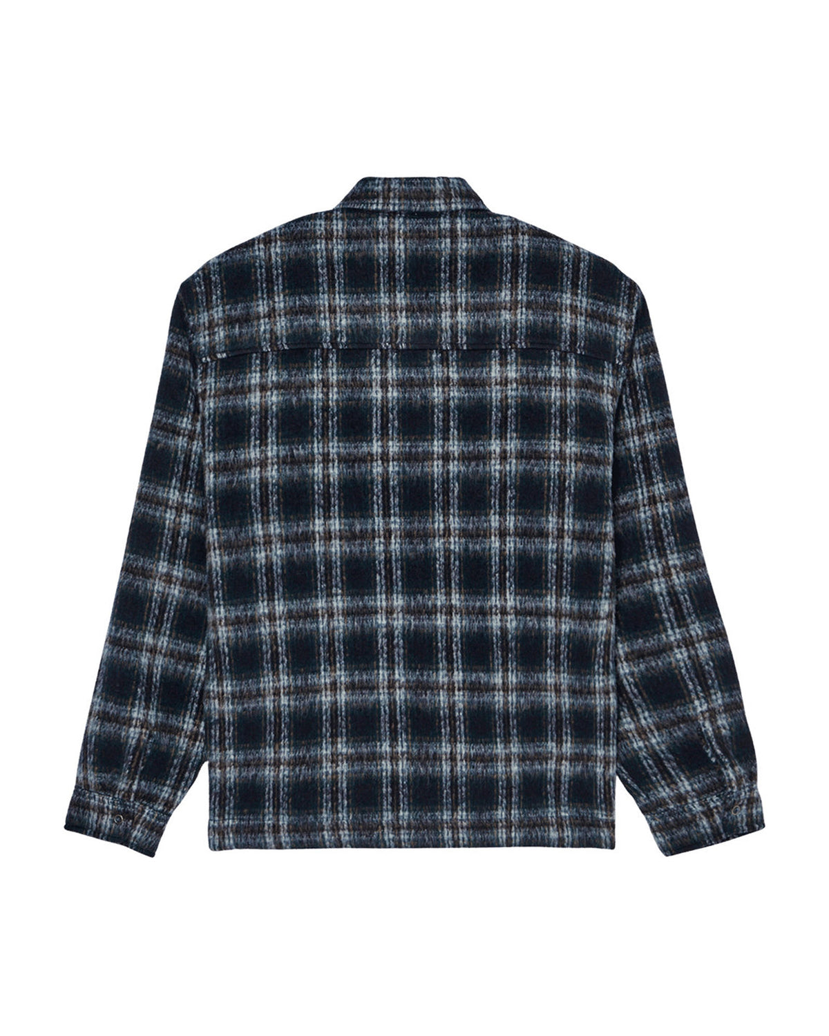 Vestes Element Fuzzckszipsht (Krd1) Brushed Plaid Dark Slate, vue de dos