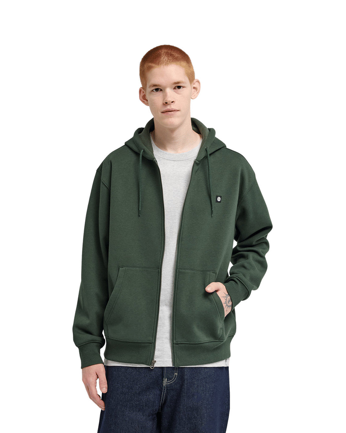Sweatshirts Element Icon Rain (Ksw0) Deep Forest, vue porté de face