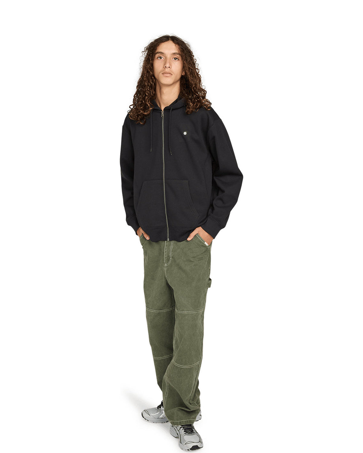Sweatshirts Element Icon Rain (Fbk) Flint Black, vue de plein pied porté de face