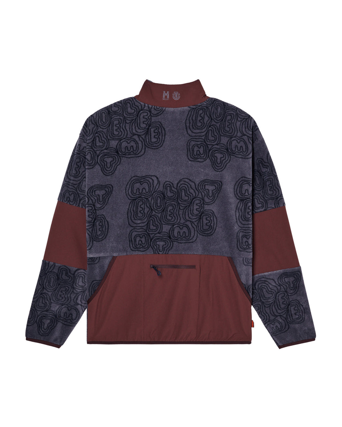 Vestes Element Mxe Fleece Jkt (N654) Shadow Blue Mxe, vue de dos