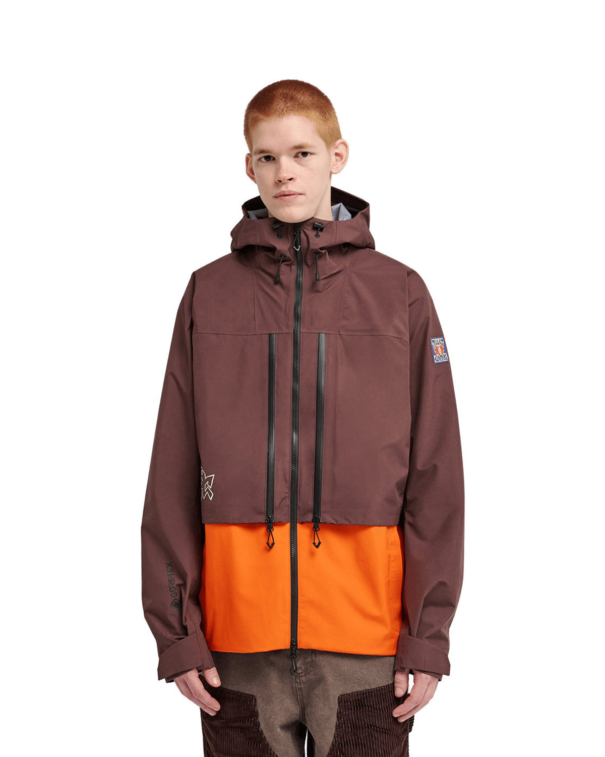 Vestes Element Mxe Shell Gtx J (N353) Truffle Mxe, vue porté de face