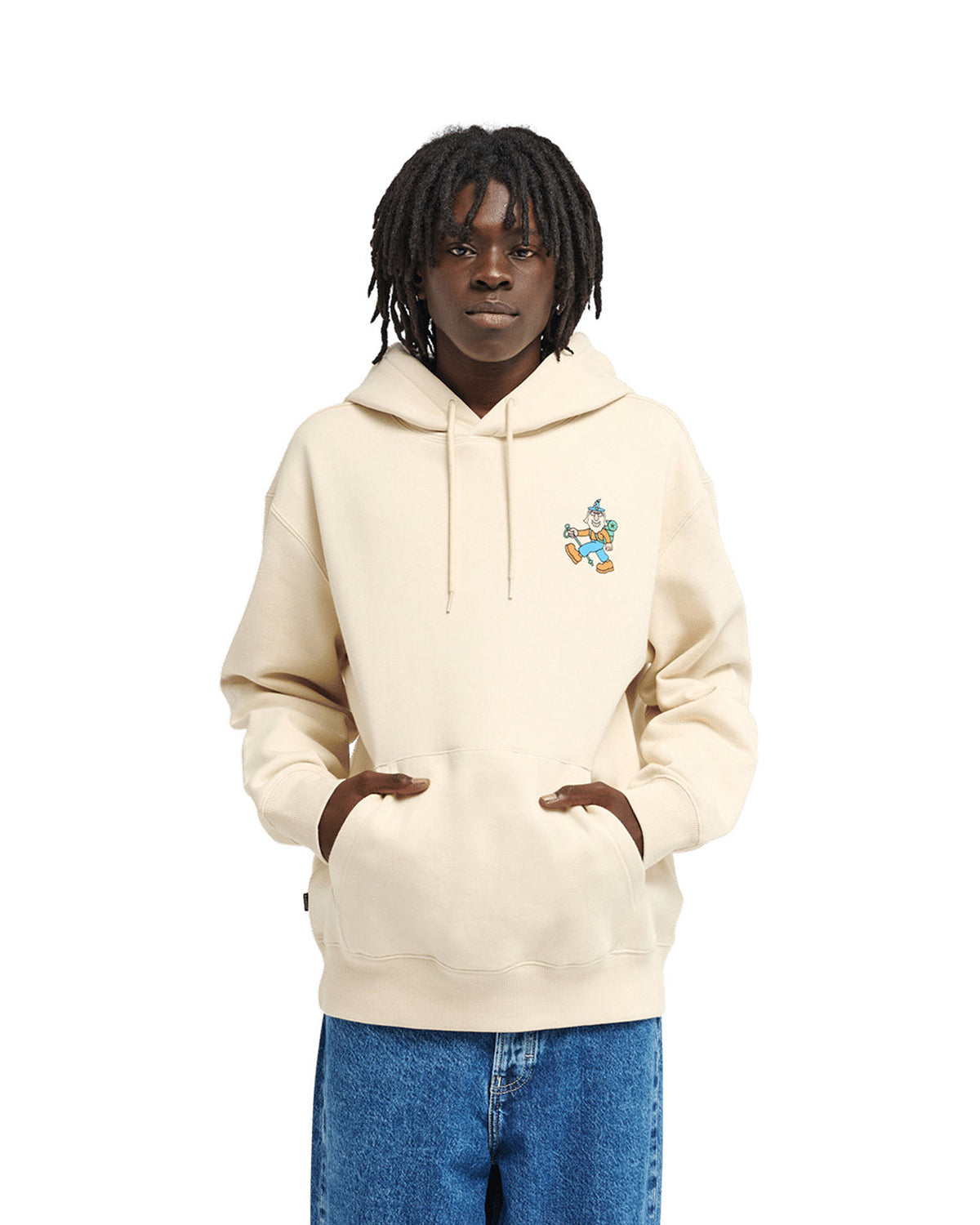 Sweatshirts Element Planet Hiker (Teg0) Oat Milk, vue porté de face