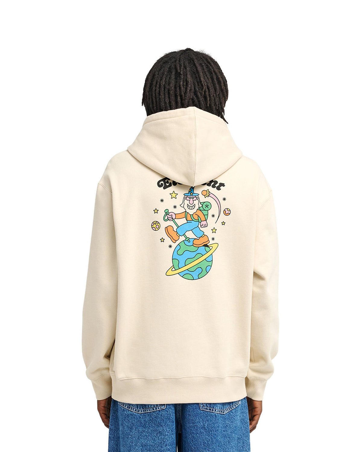 Sweatshirts Element Planet Hiker (Teg0) Oat Milk, vue porté de dos