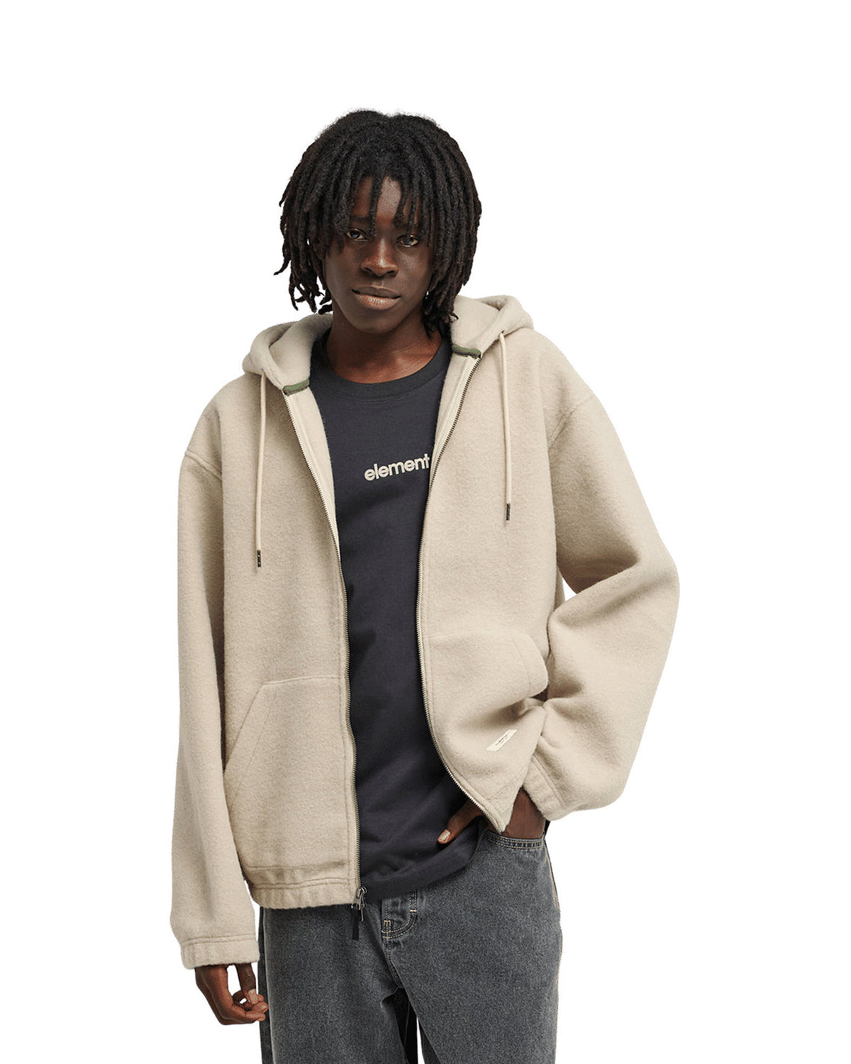 Vestes Element Sefton Zh (Tegh) Oatmeal Heather, vue porté de face