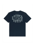 Teeshirts Element Spinner Ss Eclipse Navy, vue de dos a plat
