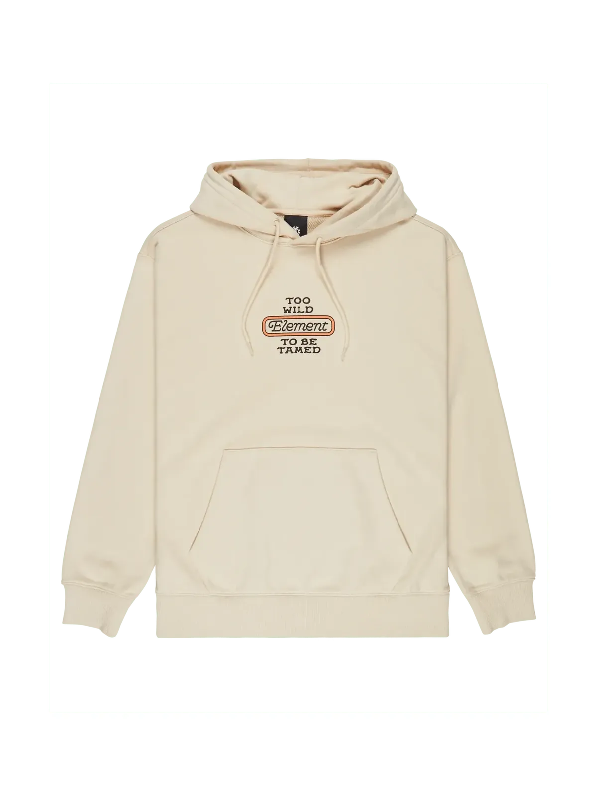 Sweatshirts Element Too Wild Po Oat Milk, vue de face a plat