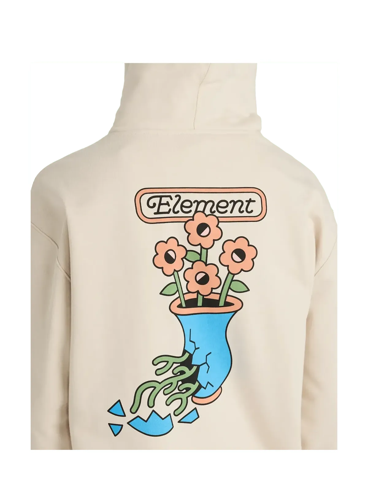 Sweatshirts Element Too Wild Po Oat Milk,  vue portée detail de dos