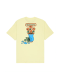 Teeshirts Element Too Wild Ss Wax Yellow, vue de face a plat
