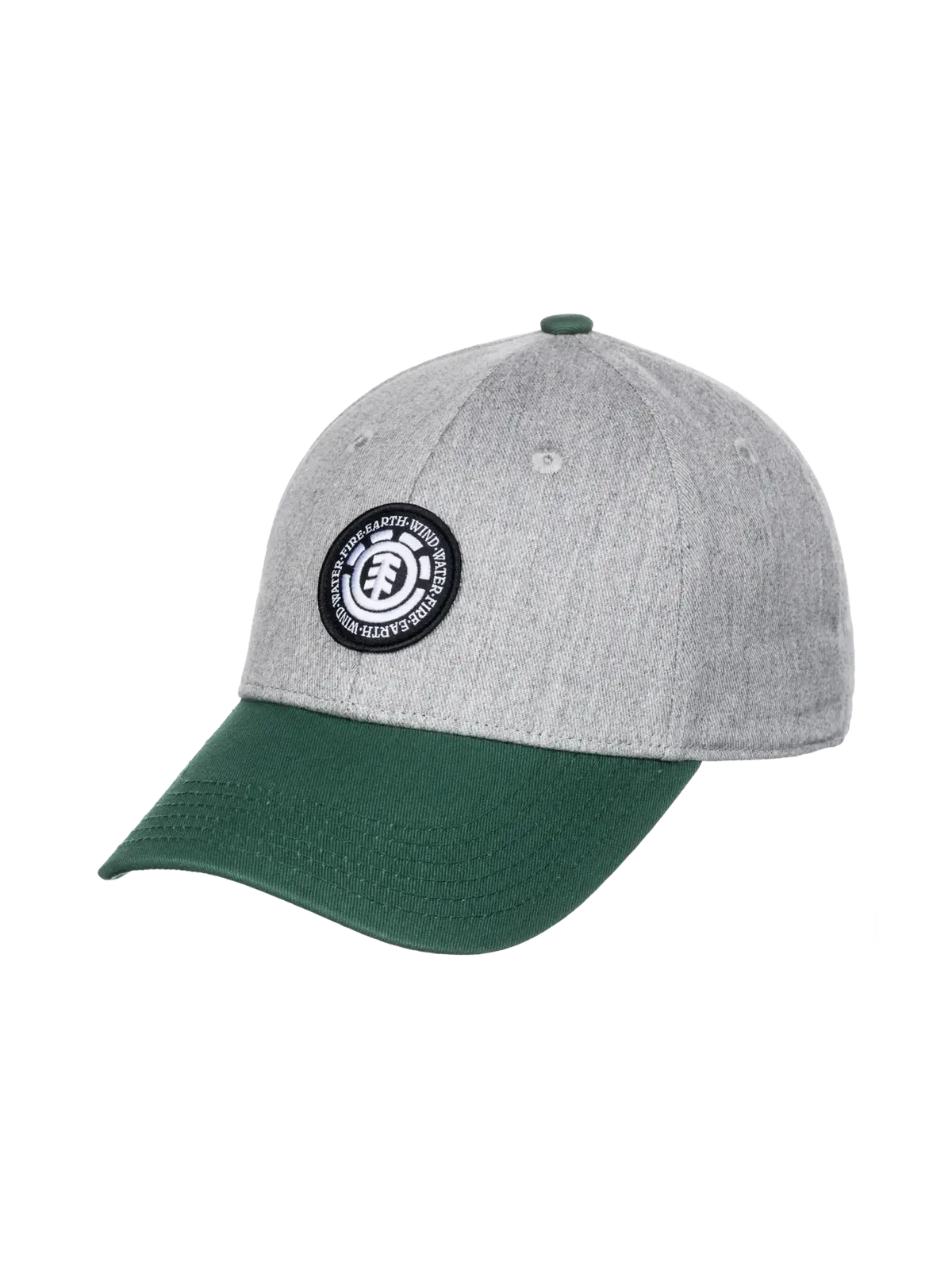 Casquettes Element Treelogo 2.0 Cap Mid Grey Heather, vue de face de ¾