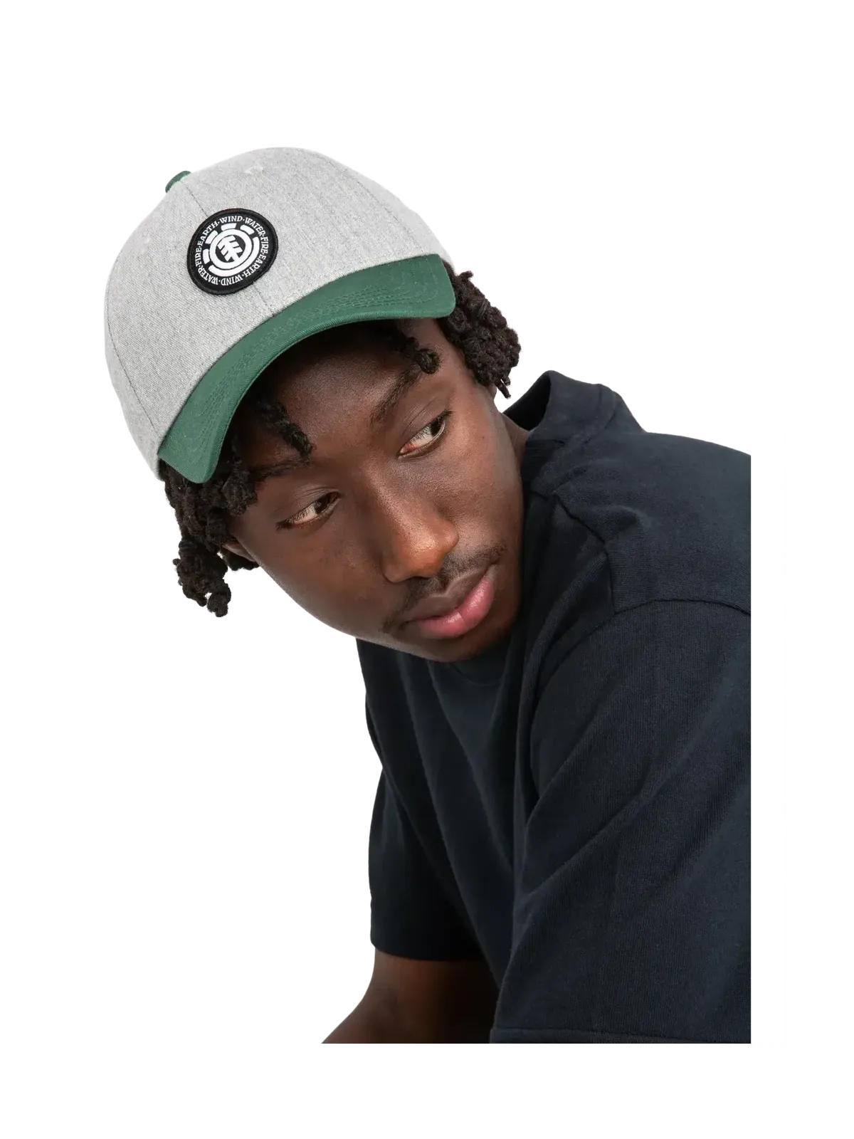 Casquettes Element Treelogo 2.0 Cap Mid Grey Heather, vue portée