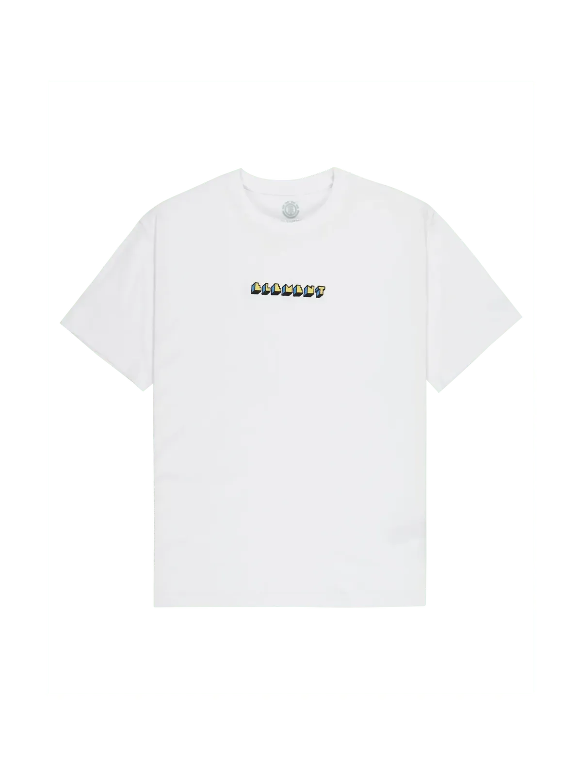 Teeshirts Element World Peace Ss Optic White, vue de face a plat