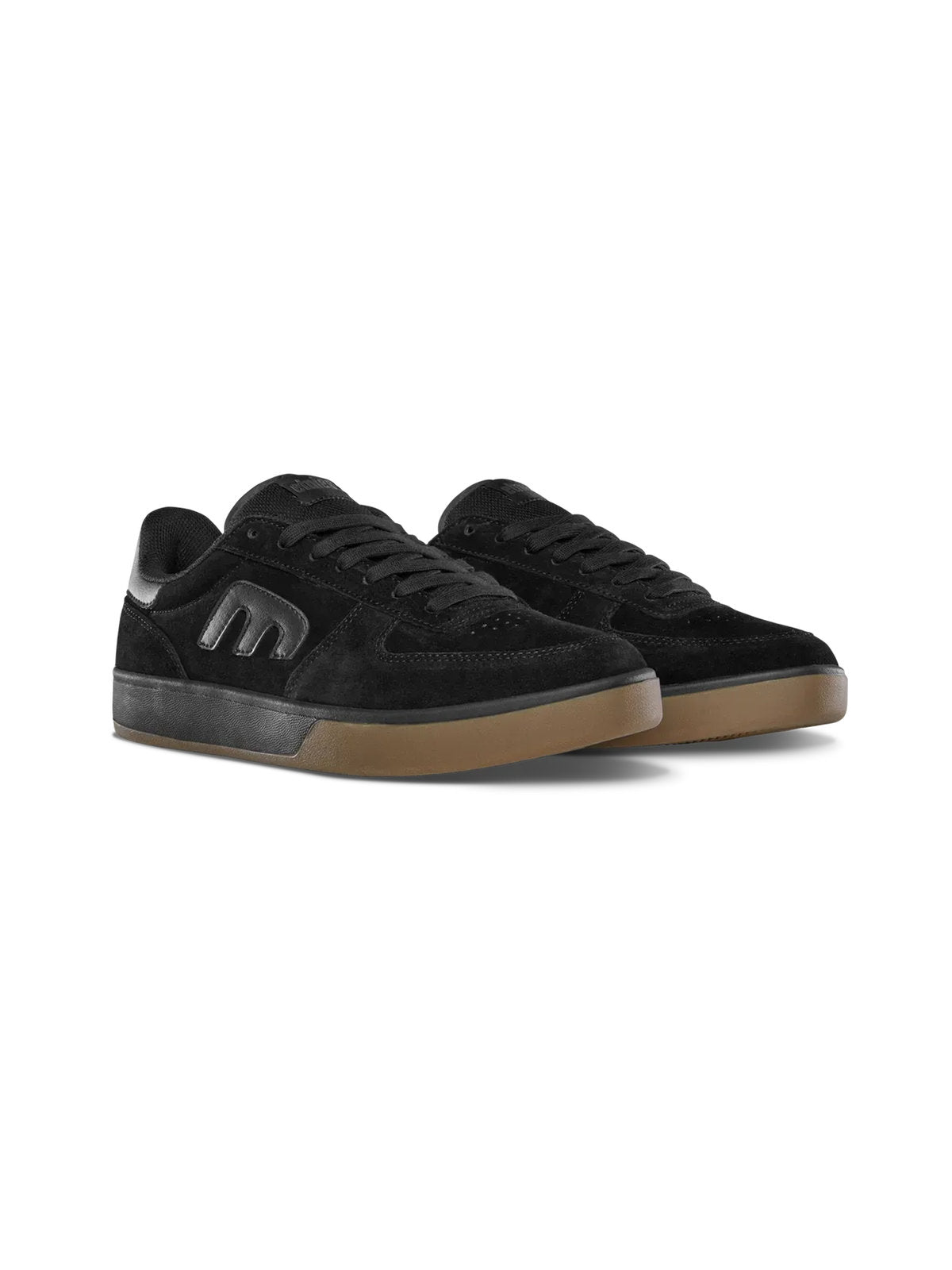 Chaussures de skateboard Etnies Etnies Emerson Black Black Gum Black Gum, vue de ¾ face