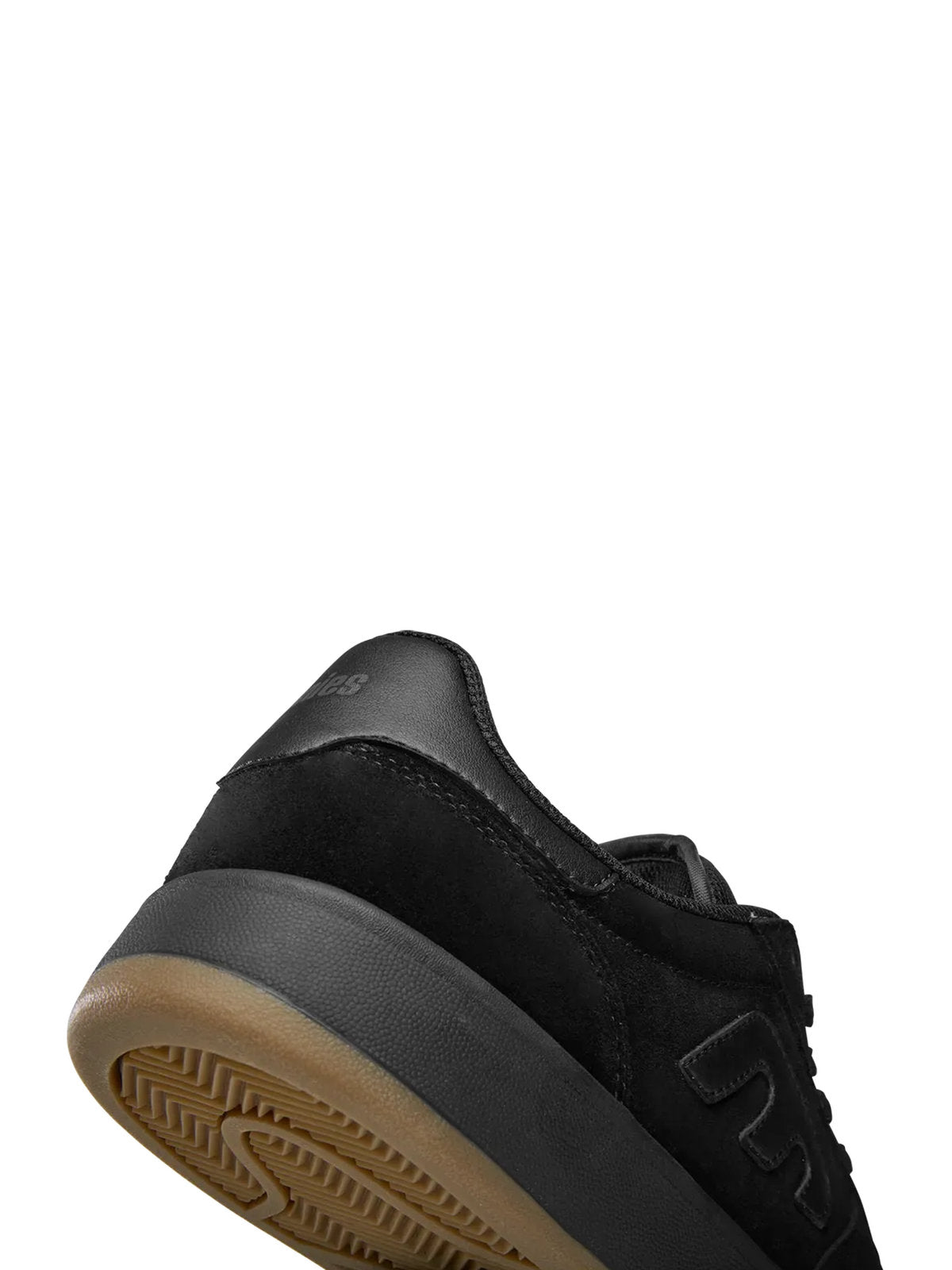 Chaussures de skateboard Etnies Etnies Emerson Black Black Gum Black Gum, vue détail arrière de la chaussure