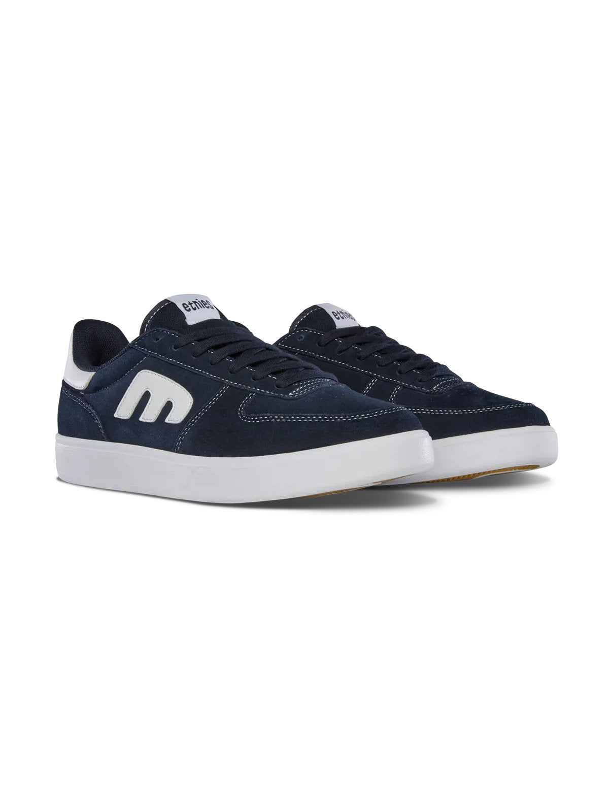 Chaussures de skateboard Etnies Etnies Emerson X Fos Navy White Navy White, vue de ¾ face