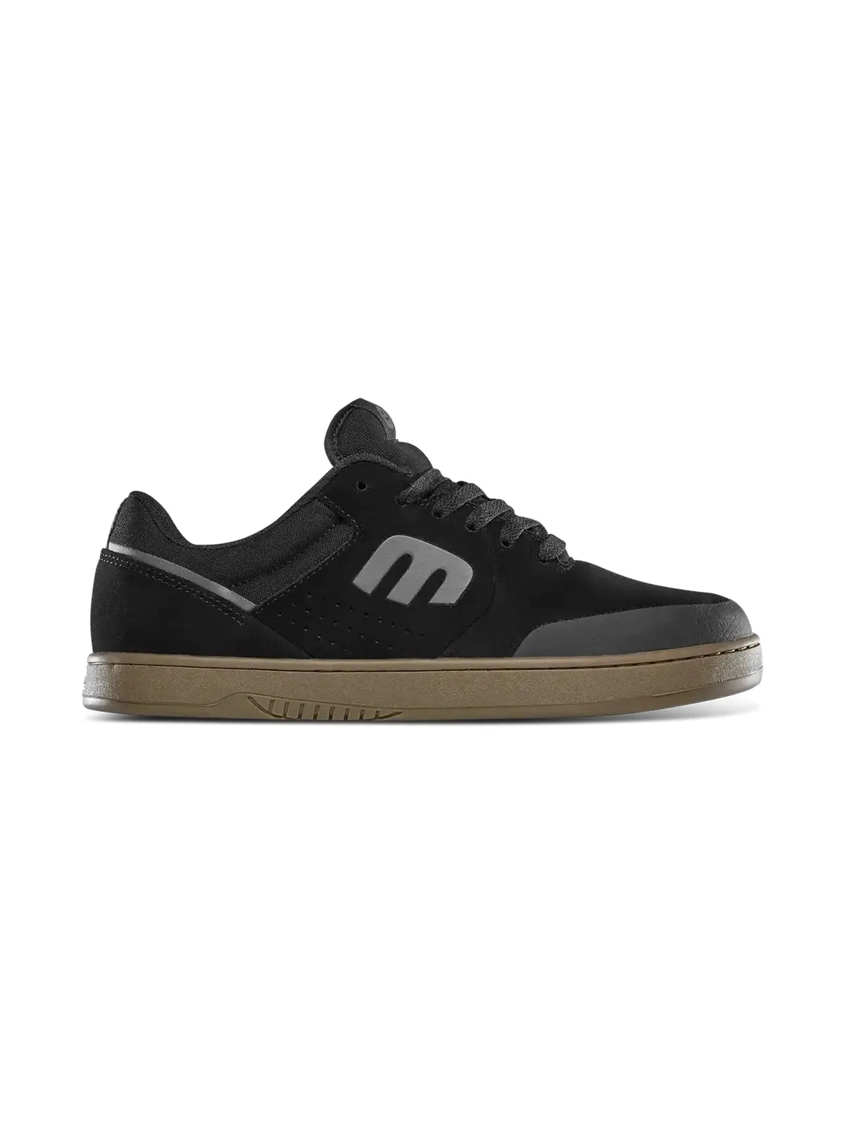 Chaussures de skateboard Etnies Marana Michelin Black Charcoal Gum, vue de coté