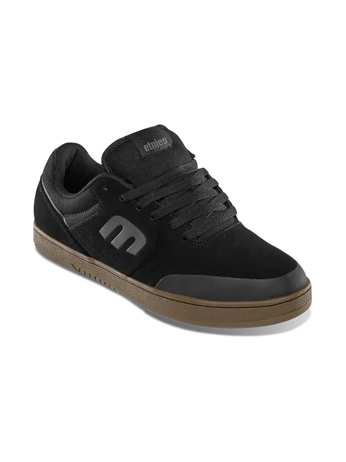 Chaussures de skateboard Etnies Marana Michelin Black Charcoal Gum, vue de 3/4