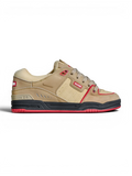 Chaussures de skateboard Globe Fusion Khaki/Red, vue de coté