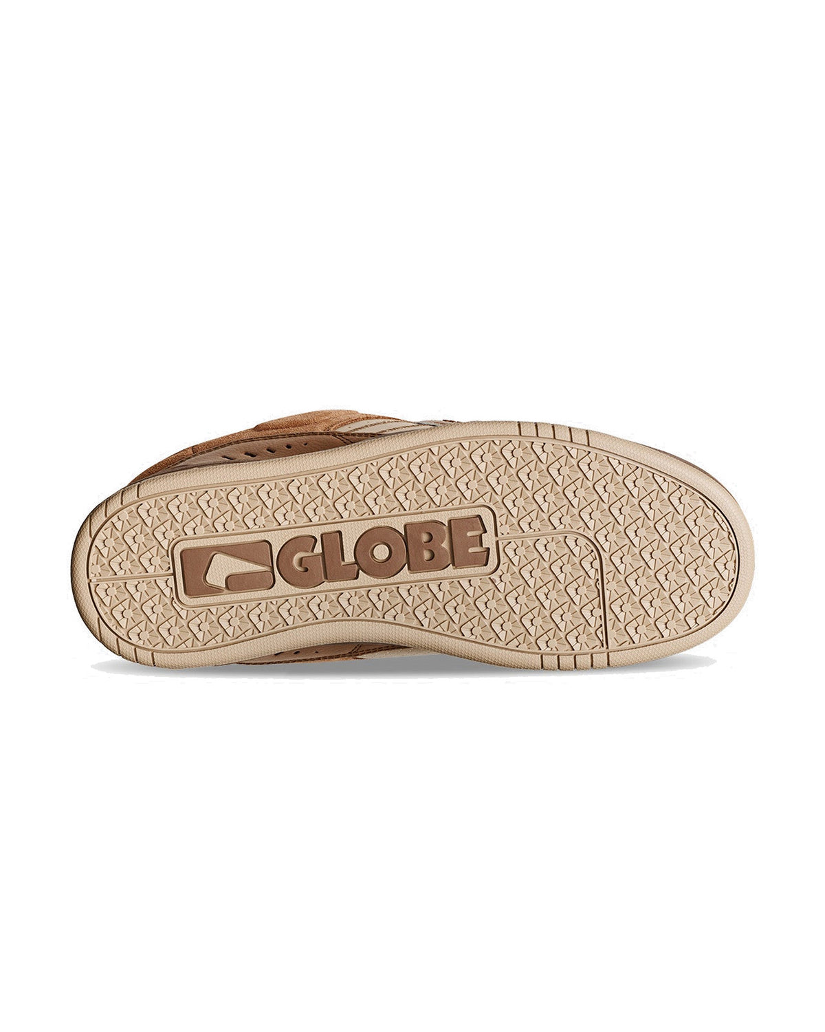 Chaussures de skateboard Globe Fusion Walnut, vue du dessous de la semelle exterieur