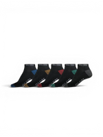 Globe Ingles Ankle Sock 5 Pack Black/Assorted - Chaussettes