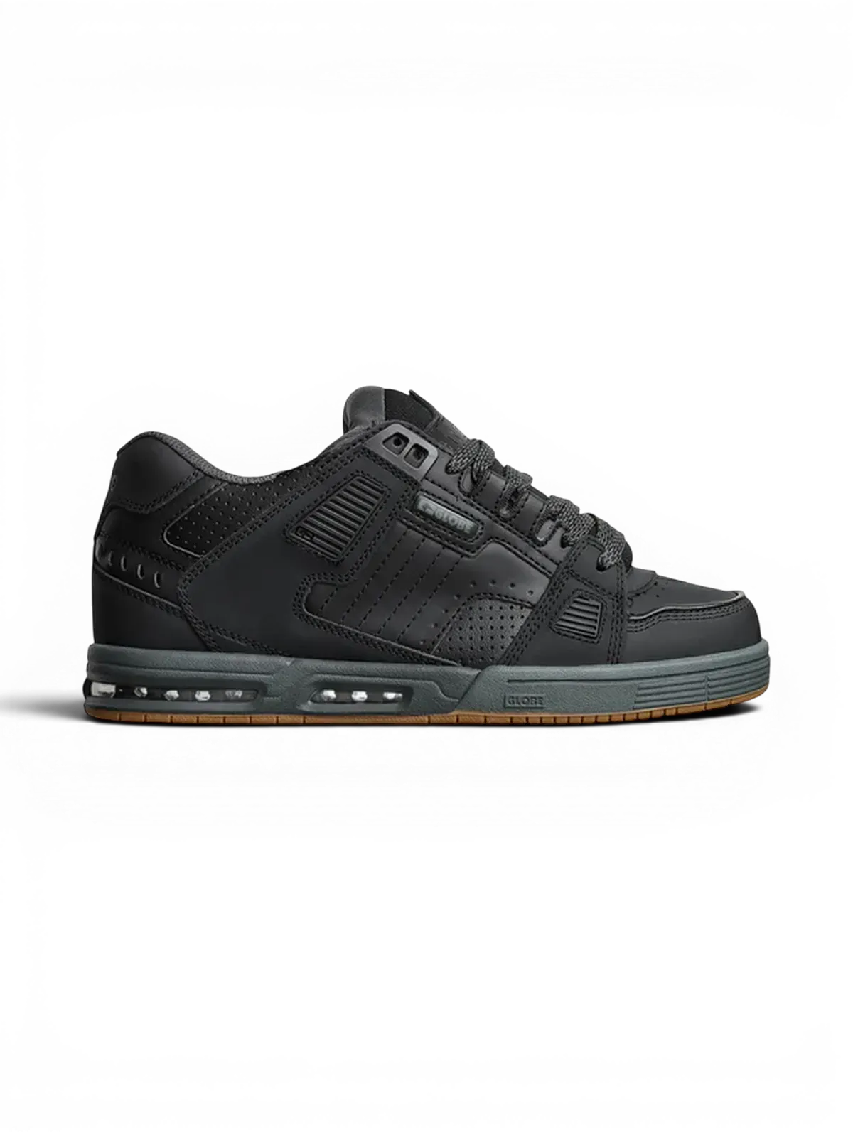 Chaussures de skateboard Globe Sabre Dark Shadow/Phantom, vue de coté