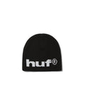 Bonnets Huf Huf Beanie 89 Skull Black White Black White, vue de face