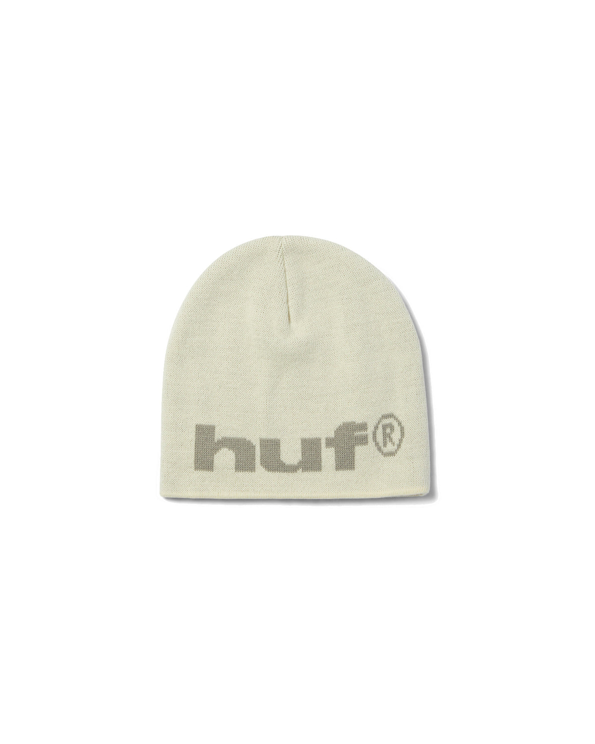 Bonnets Huf Huf Beanie 89 Skull Bleach Grey Grey, vue de face
