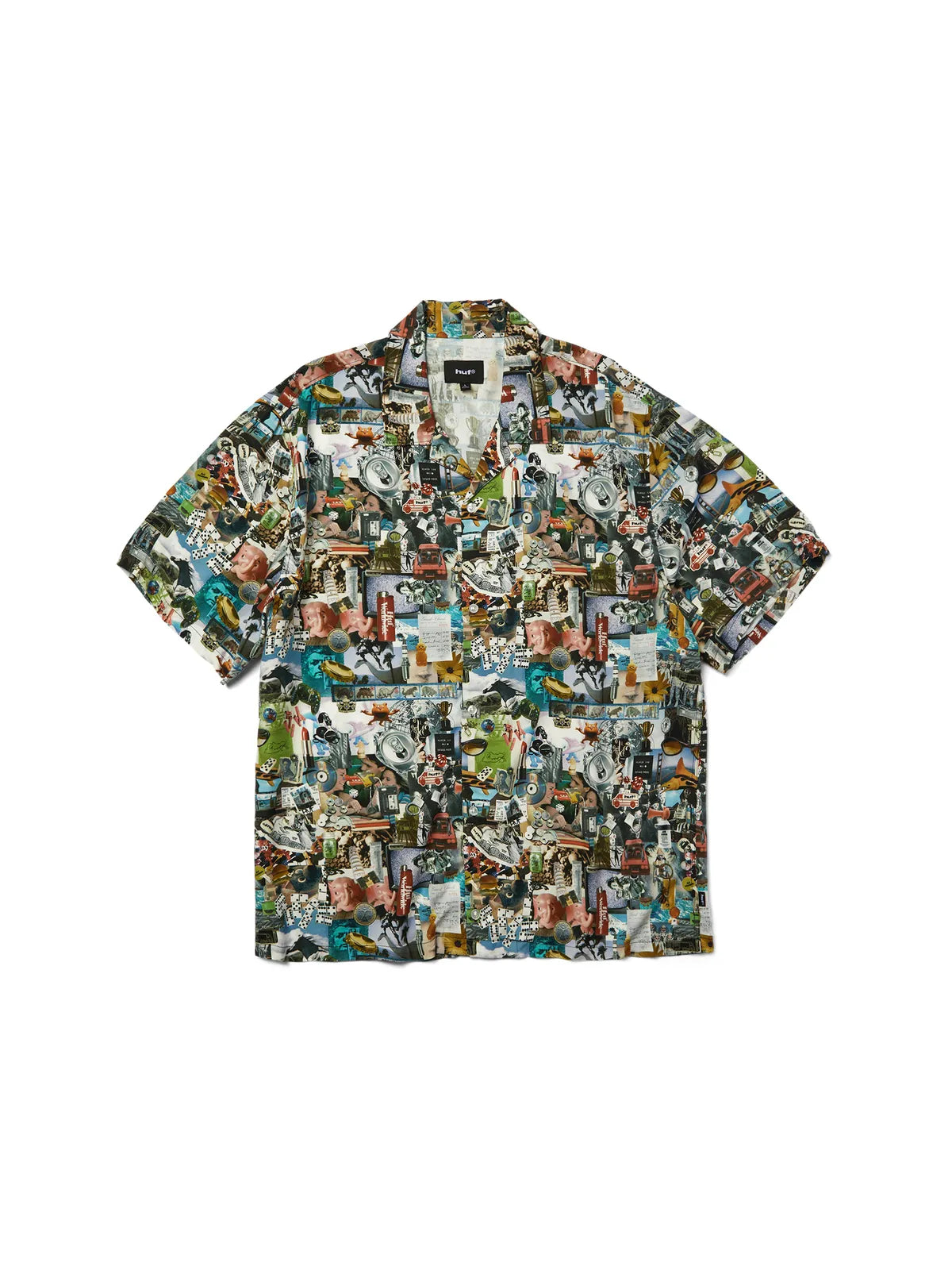 Chemises Huf Chemise From The Road Ss Resort Multi, vue à plat