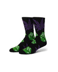 Chaussettes Huf Huf Socks Dice Buddy Crew Black Black, vue de face de ¾