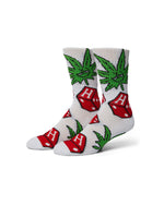 Huf socks dice buddy crew White - Chaussettes