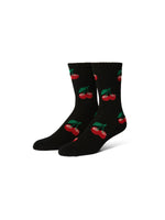 Huf Socks Cherry Bomb Crew Black - Chaussettes