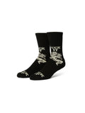 Chaussettes Huf Socks Divine Crew Black, vue en paire