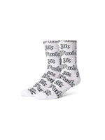 Huf Socks Fuck It Old English White - Chaussettes