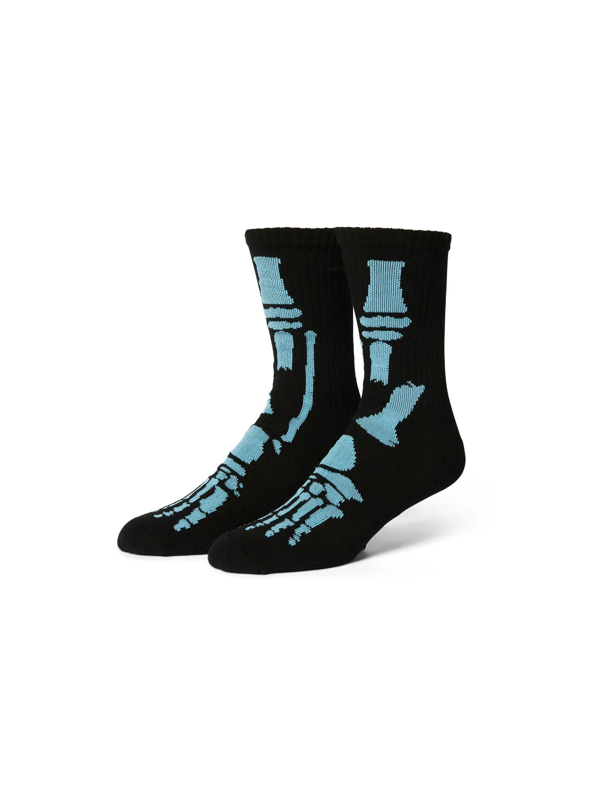 Chaussettes Huf Socks Out For The Season Crew Black, vue en paire