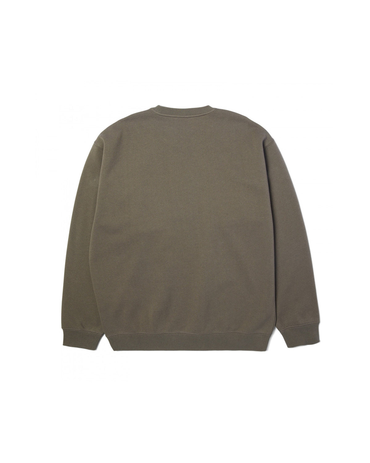Sweatshirts Huf Huf Sweat Triple Triangle Embroidered Crew Dark Earth Brown Dark Earth Brown, vue de dos