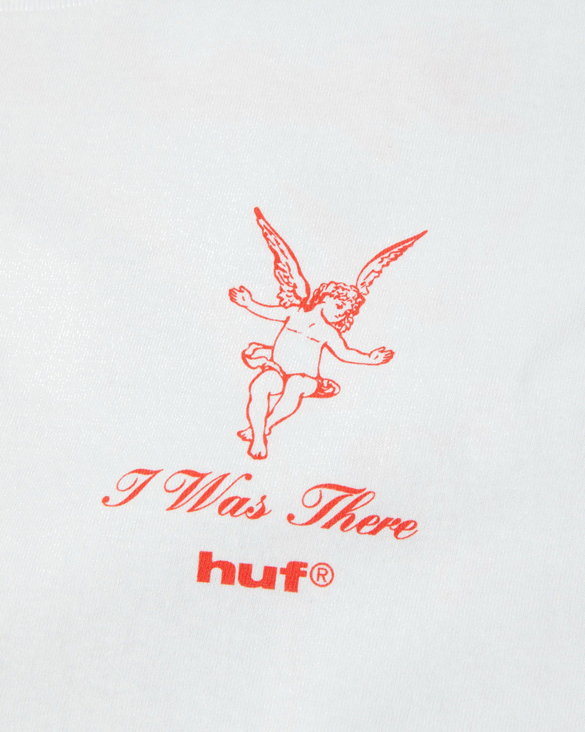 Teeshirts Huf Huf T-Shirt Digital Renaissance Ss White White, vue détail logo avant