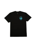 Teeshirts Huf T-Shirt After Midnight Ss Black, vue à plat devant