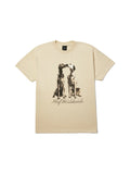 Teeshirts Huf T-Shirt Dogged Ss Bleach, vue à plat devant