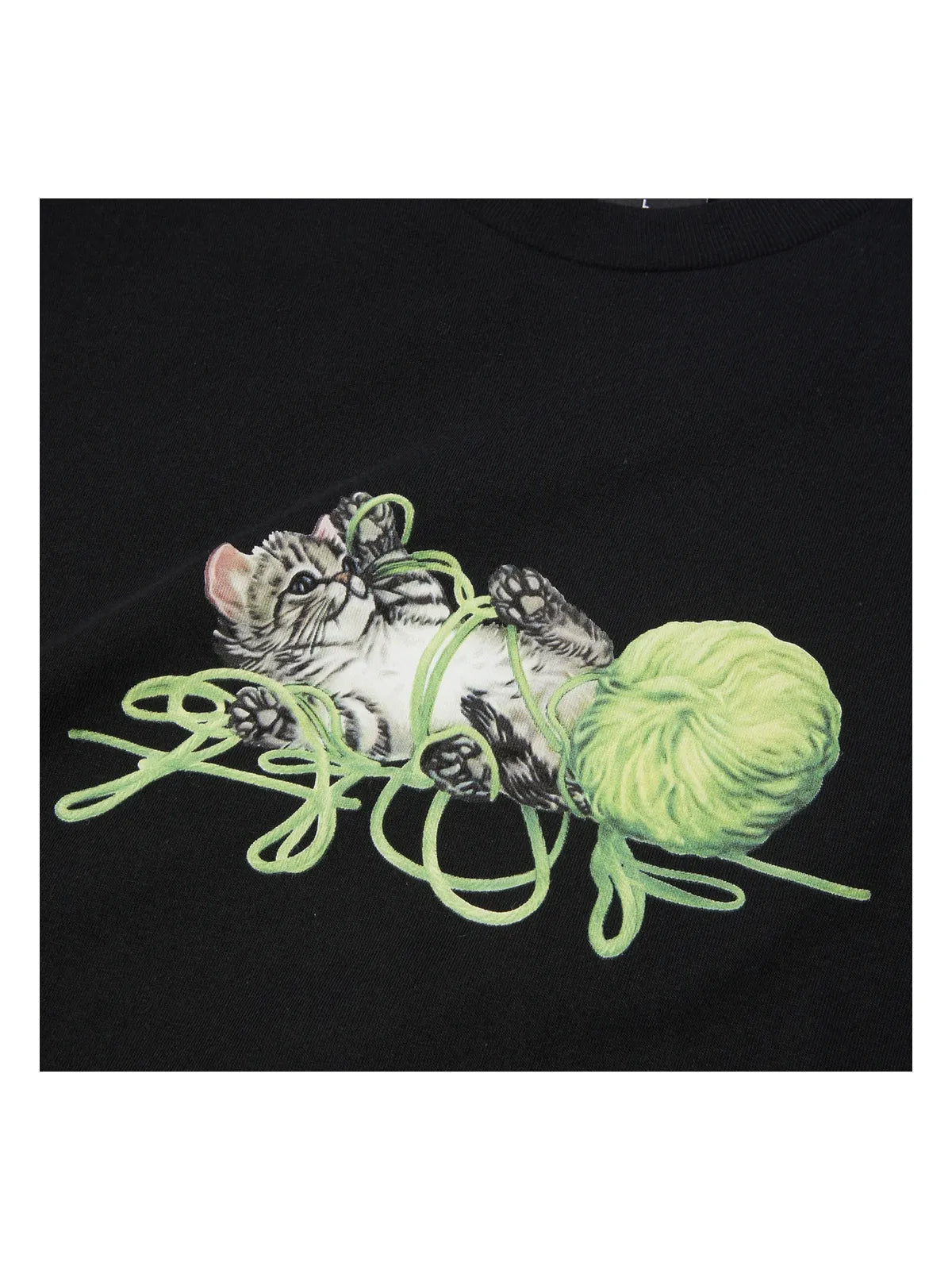 Teeshirts Huf T-Shirt Paws Ss Black, vue zoom détail