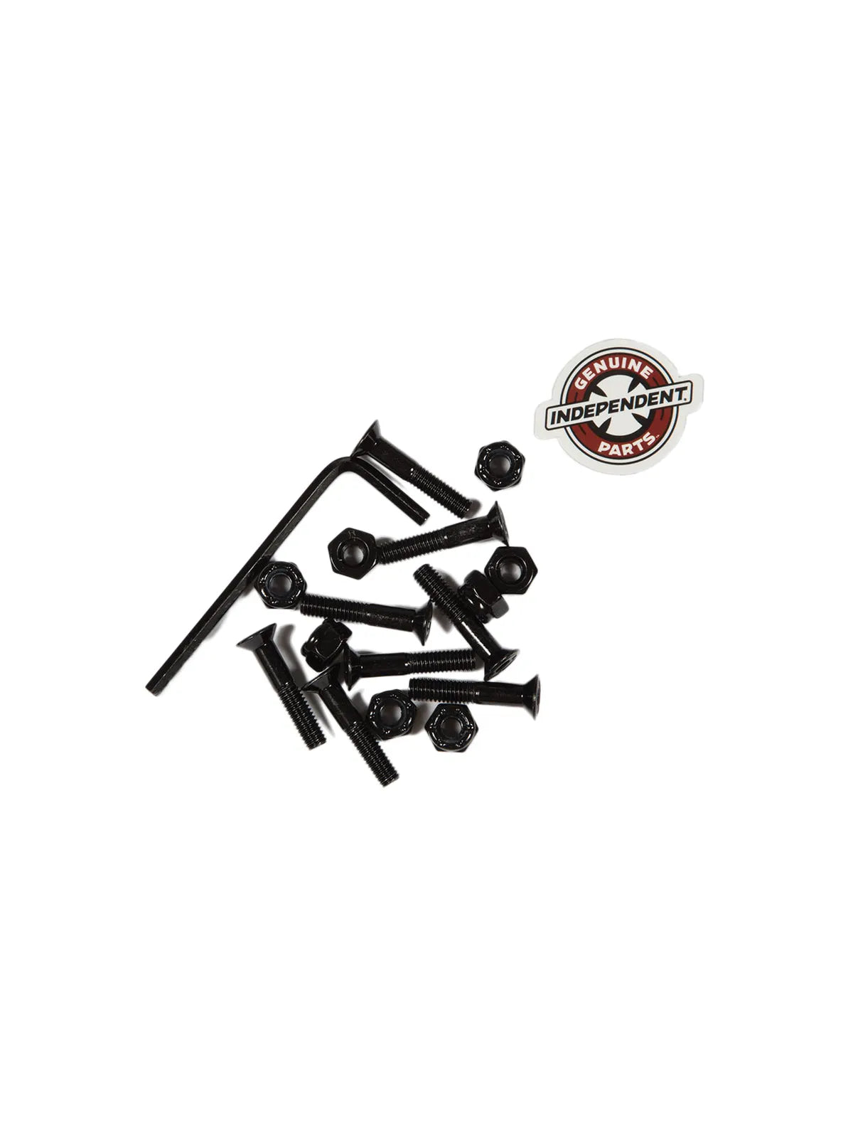 Visserie   Independent Visserie (Jeu De 8) Allen 1 Pouce Black, vue ouvert