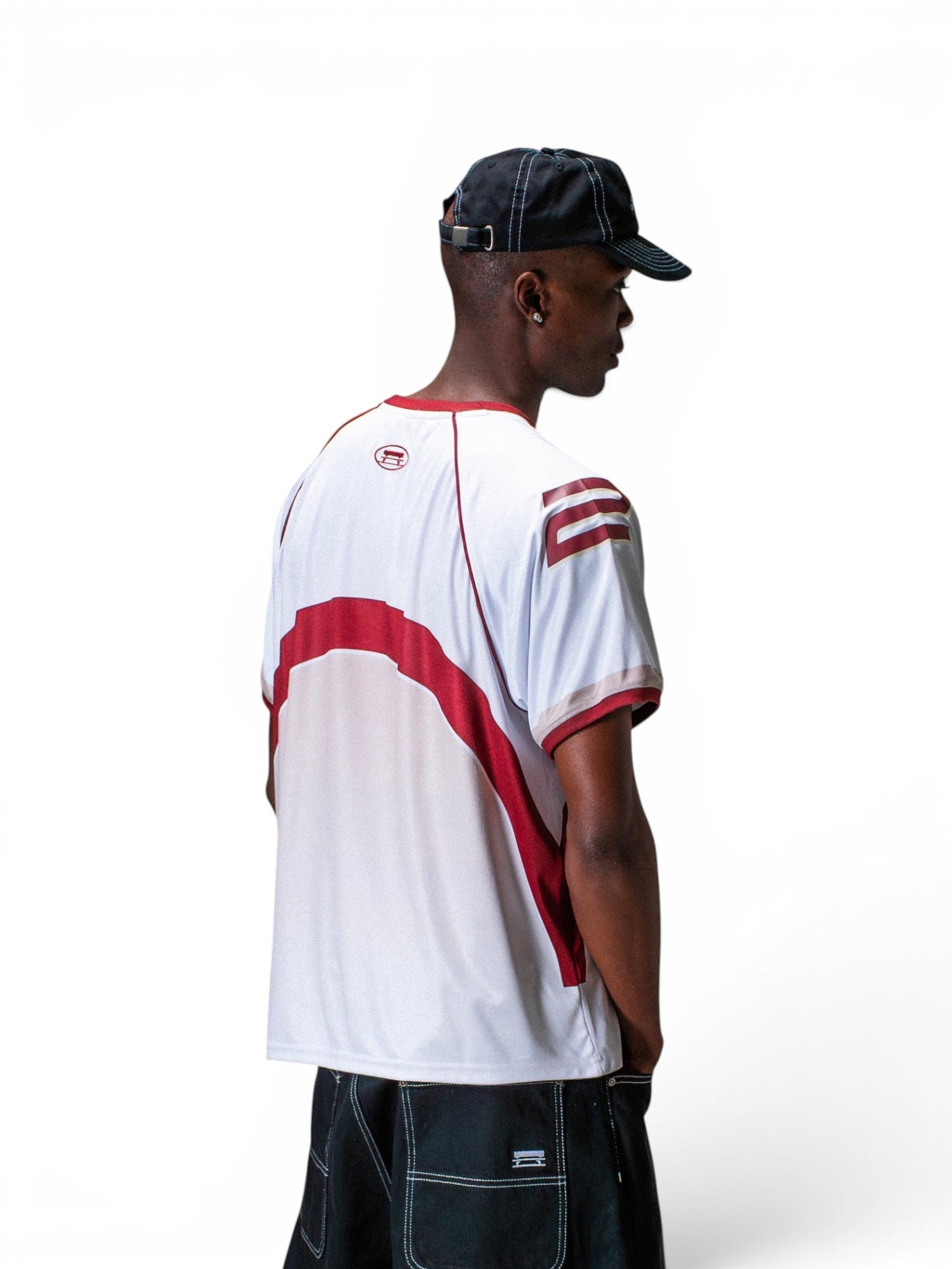 Teeshirts Jacker Back 2 Back Jersey White, vue de dos de 3/4