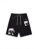 Shorts Jacker Baggy Short Poodle Pals Black, vue de face a plat