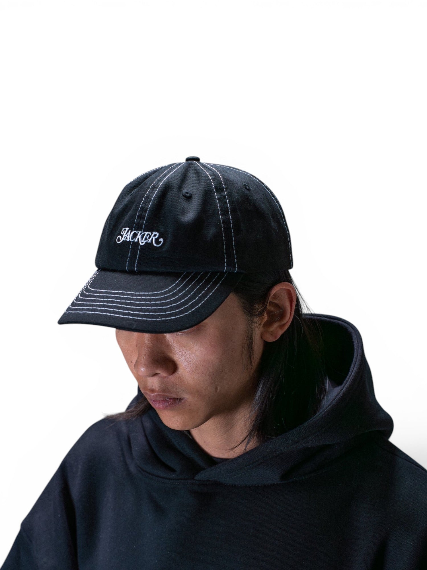 Casquettes Jacker Classic Cap Black, vue de face
